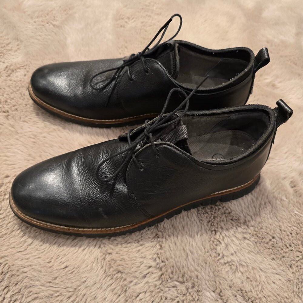 Hush Puppies men black US9 Oxford style - Picture 3 of 7
